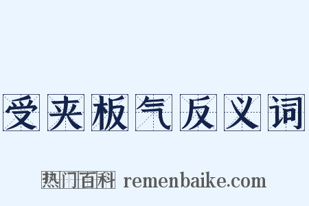 受夹板气反义词是什么意思的图片